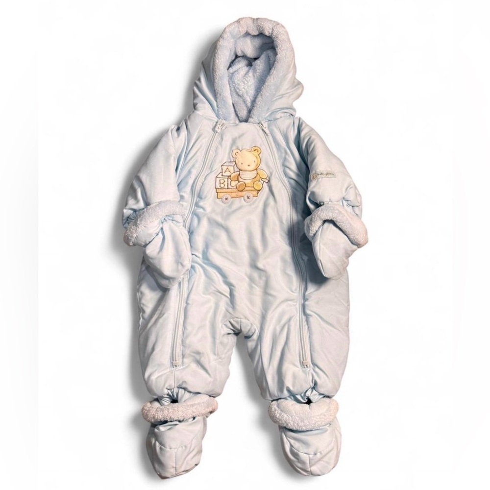 The Children's Place Cozy blue one piece snowsuit